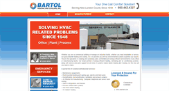 Desktop Screenshot of bartolhvac.com
